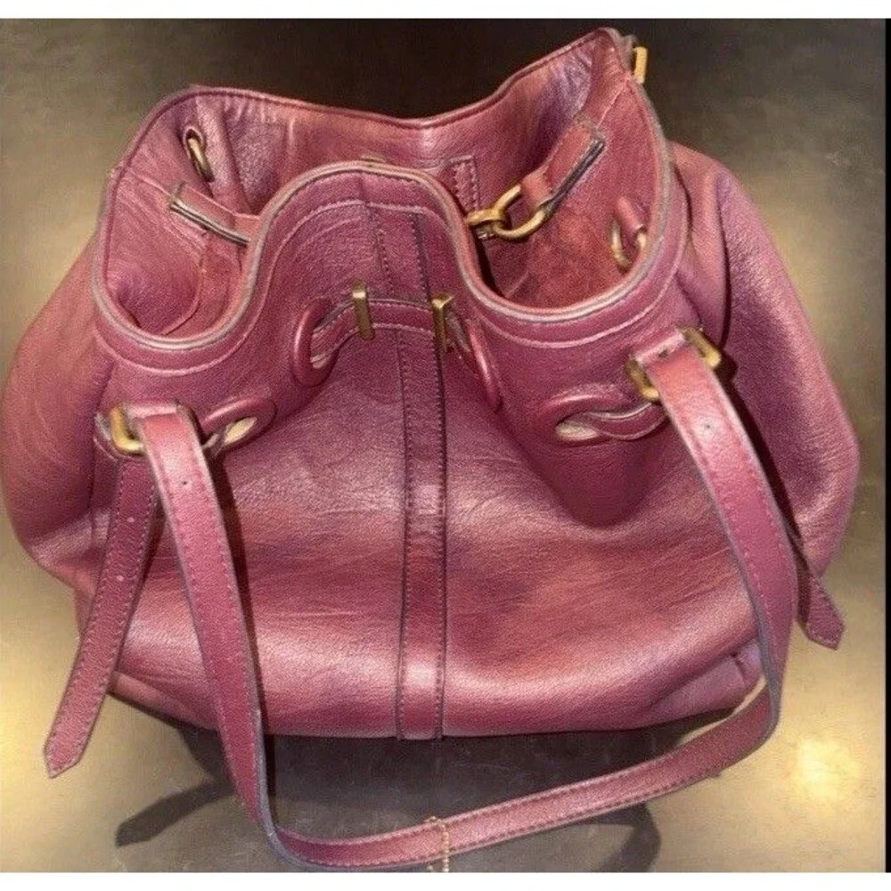 Ampere Large Oxblood Vegan Leather Shoppers Tote Shoulder Bag No Crossbody Strap